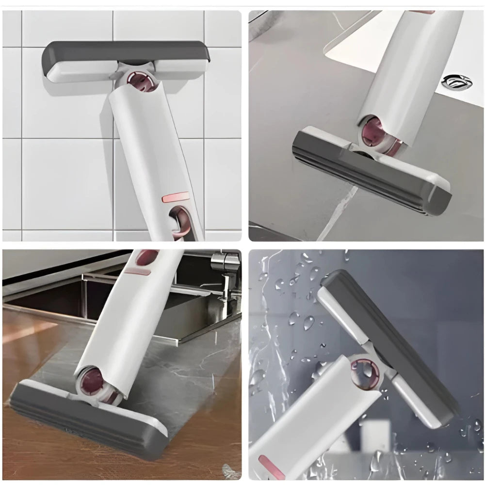 Mini Mop Portátil Dobrável com Esponja Absorvente – Fortlar Clean