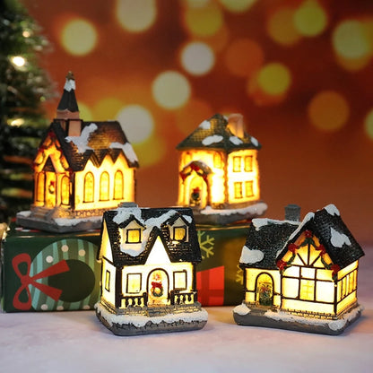 Casinha de Natal Decorativa com Luz LED