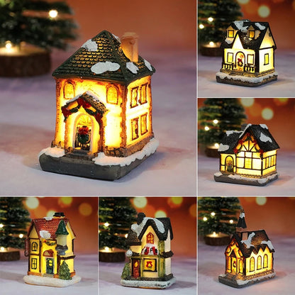 Casinha de Natal Decorativa com Luz LED