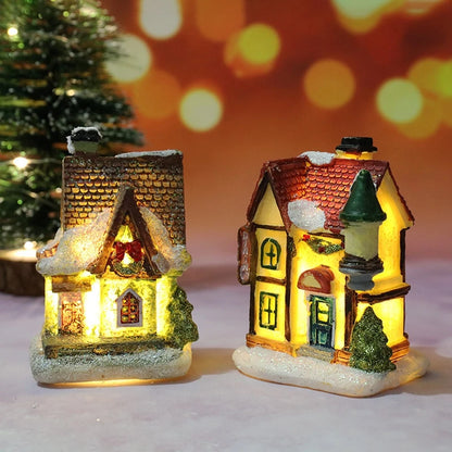 Casinha de Natal Decorativa com Luz LED