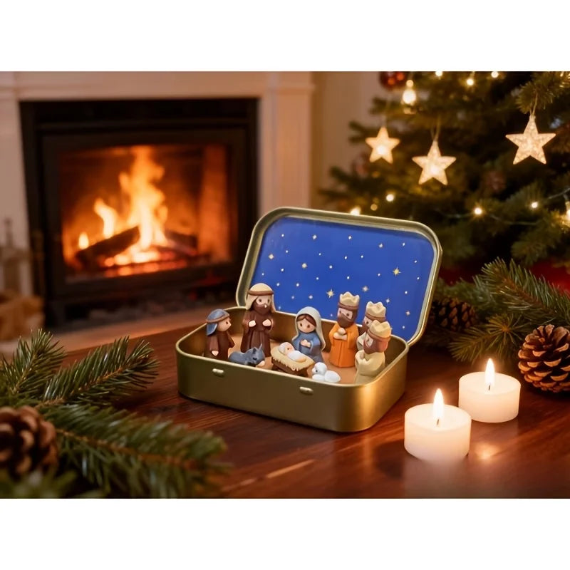 Mini Presépio de Natal Decorativo