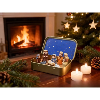 Mini Presépio de Natal Decorativo