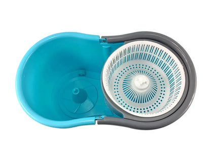 Mop Giratório 360° com Balde Centrífuga e Cabo Inox – Fortlar Clean
