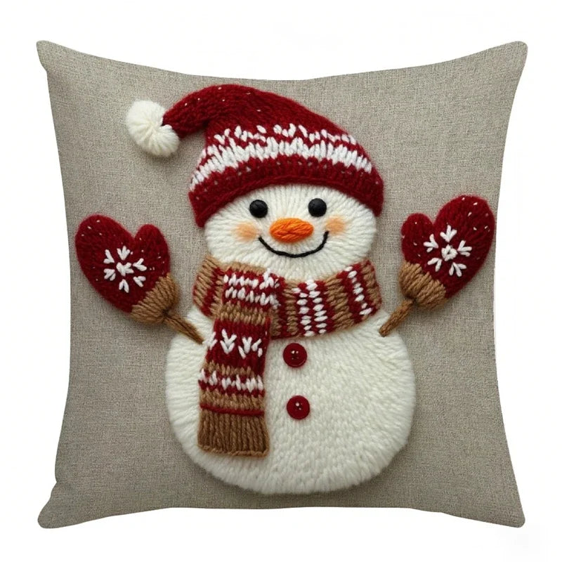 Capa de Almofada de Natal Papai Noel 45 x 45 cm