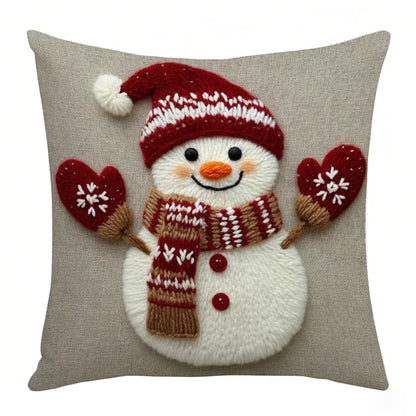 Capa de Almofada de Natal Papai Noel 45 x 45 cm