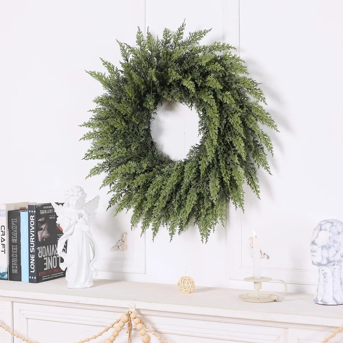 Guirlanda de Natal Verde 45 cm para Porta e Parede