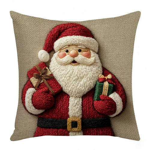Capa de Almofada de Natal Papai Noel 45 x 45 cm