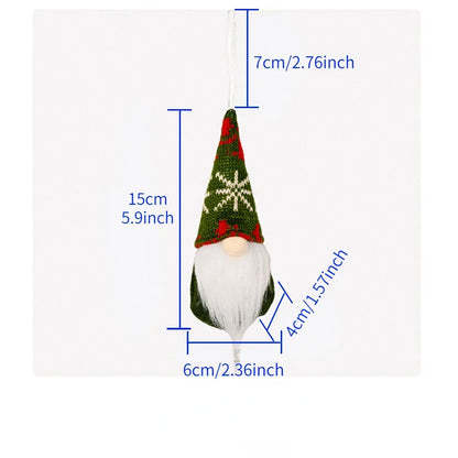 Kit 3 Gnomos de Natal Decorativos Vermelhos