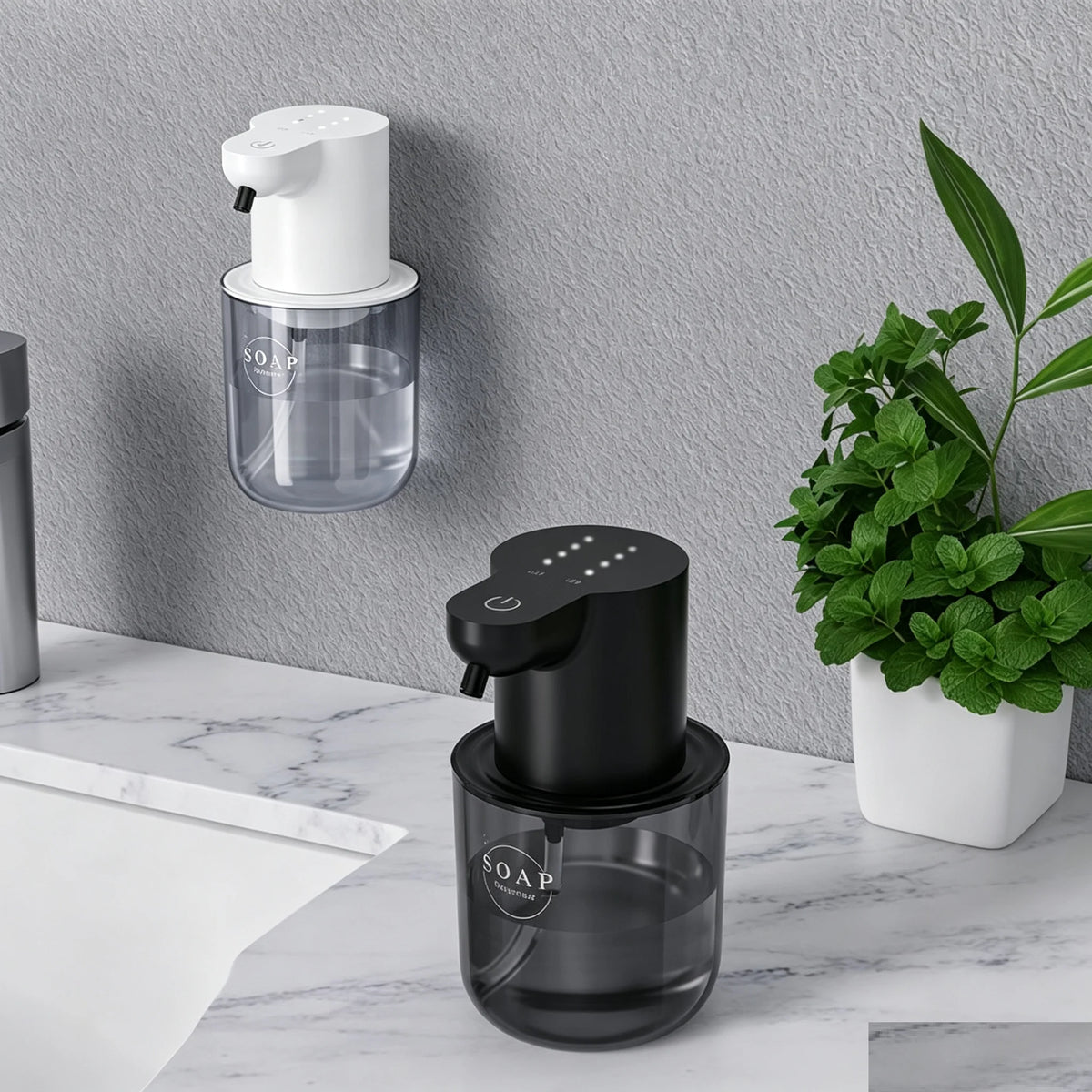 Dispensador de Sabão Automático com Sensor 500 ml Recarregável – Fortlar Clean