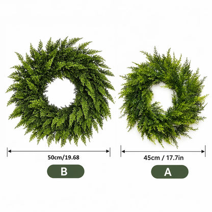 Guirlanda de Natal Verde 45 cm para Porta e Parede