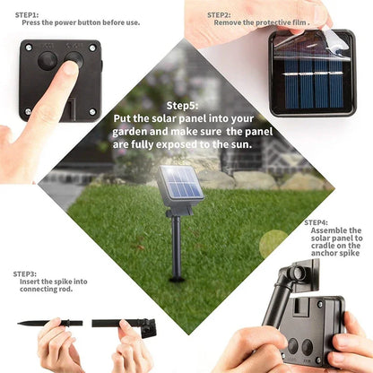 Pisca-Pisca Solar 22 m com 200 LEDs à Prova d’Água – Branco Quente