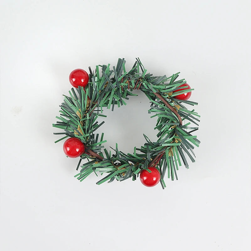 Porta-Guardanapo de Natal Mini Guirlanda de Pinho – Kit 6 Unidades