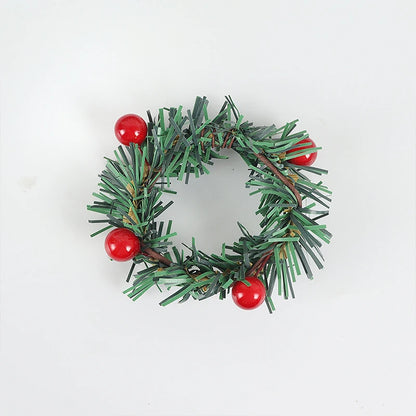Porta-Guardanapo de Natal Mini Guirlanda de Pinho – Kit 6 Unidades
