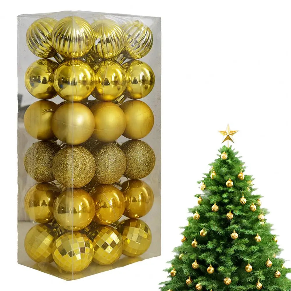 Kit 36 Bolas de Natal Vermelhas 3 cm para Árvore