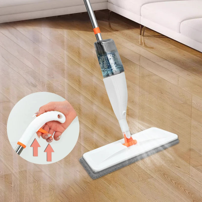 Mop Spray com Reservatório e Refil de Microfibra – Fortlar Clean