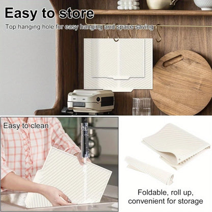 Tapete Escorredor de Louça em Silicone Dobrável – Fortlar Clean