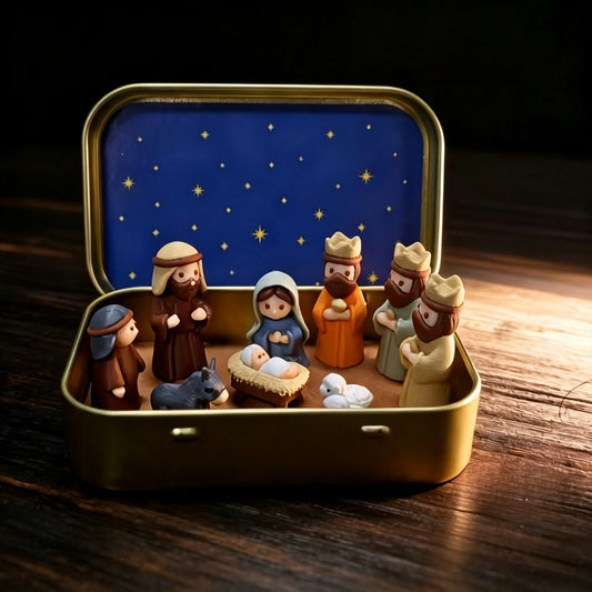 Mini Presépio de Natal Decorativo