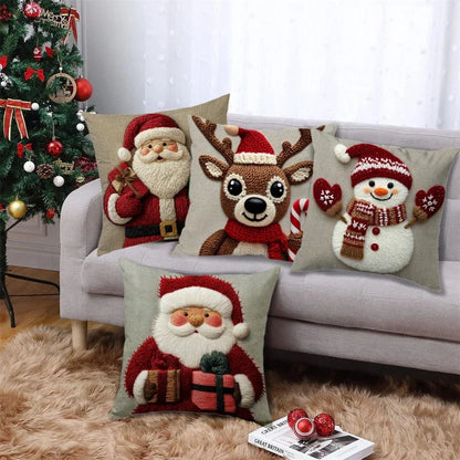 Capa de Almofada de Natal Papai Noel 45 x 45 cm