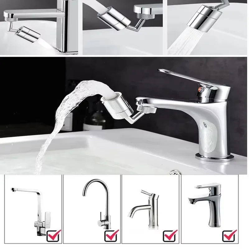 Adaptador de Torneira Giratório 720° com 2 Jatos – Fortlar Clean