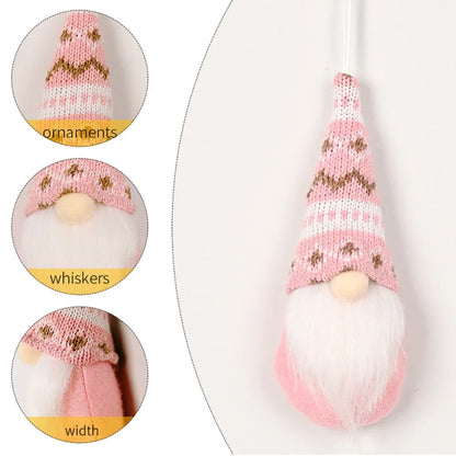 Kit 3 Gnomos de Natal Decorativos Vermelhos