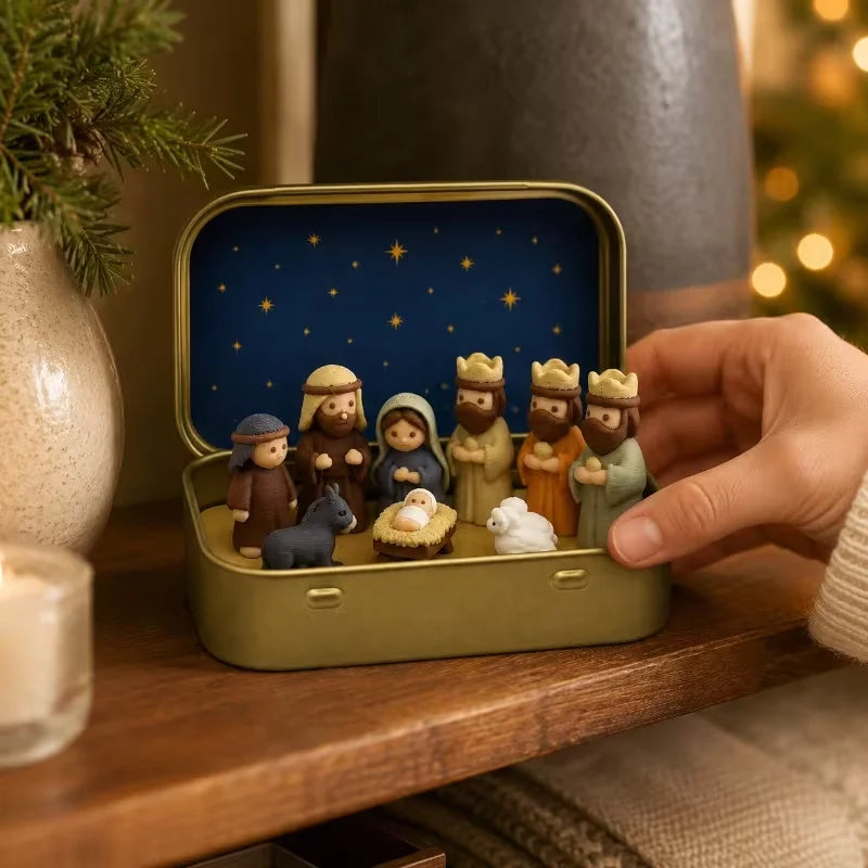 Mini Presépio de Natal Decorativo