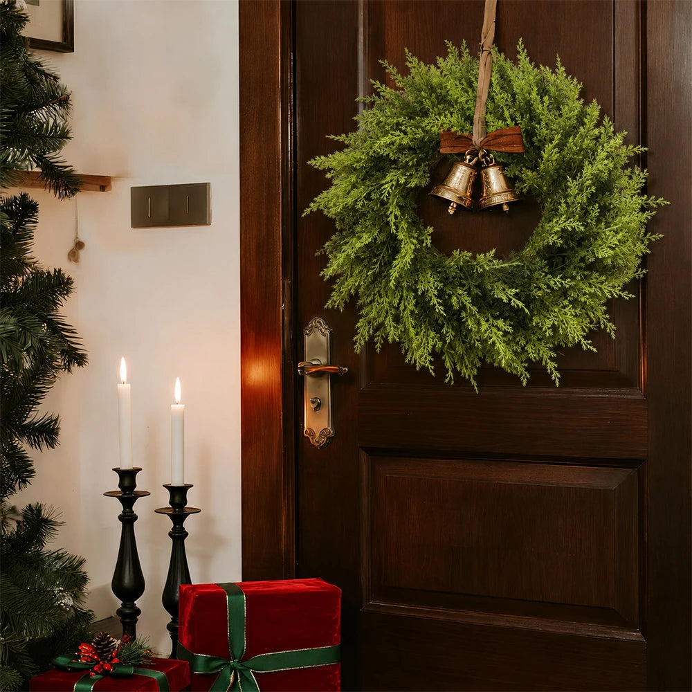 Guirlanda de Natal Verde 45 cm para Porta e Parede