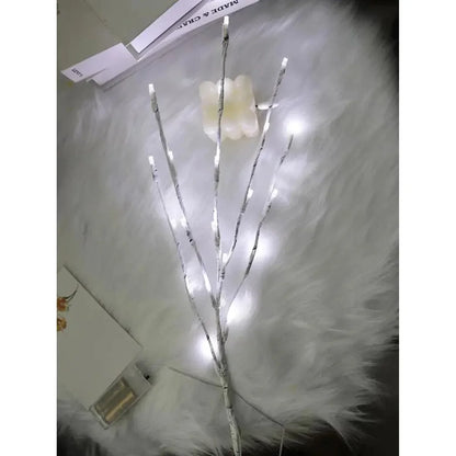 Galho de Bétula com Luz LED Decorativo – Branco Quente