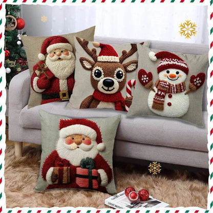 Capa de Almofada de Natal Papai Noel 45 x 45 cm