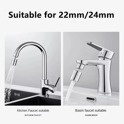 Adaptador de Torneira Giratório 720° com 2 Jatos – Fortlar Clean