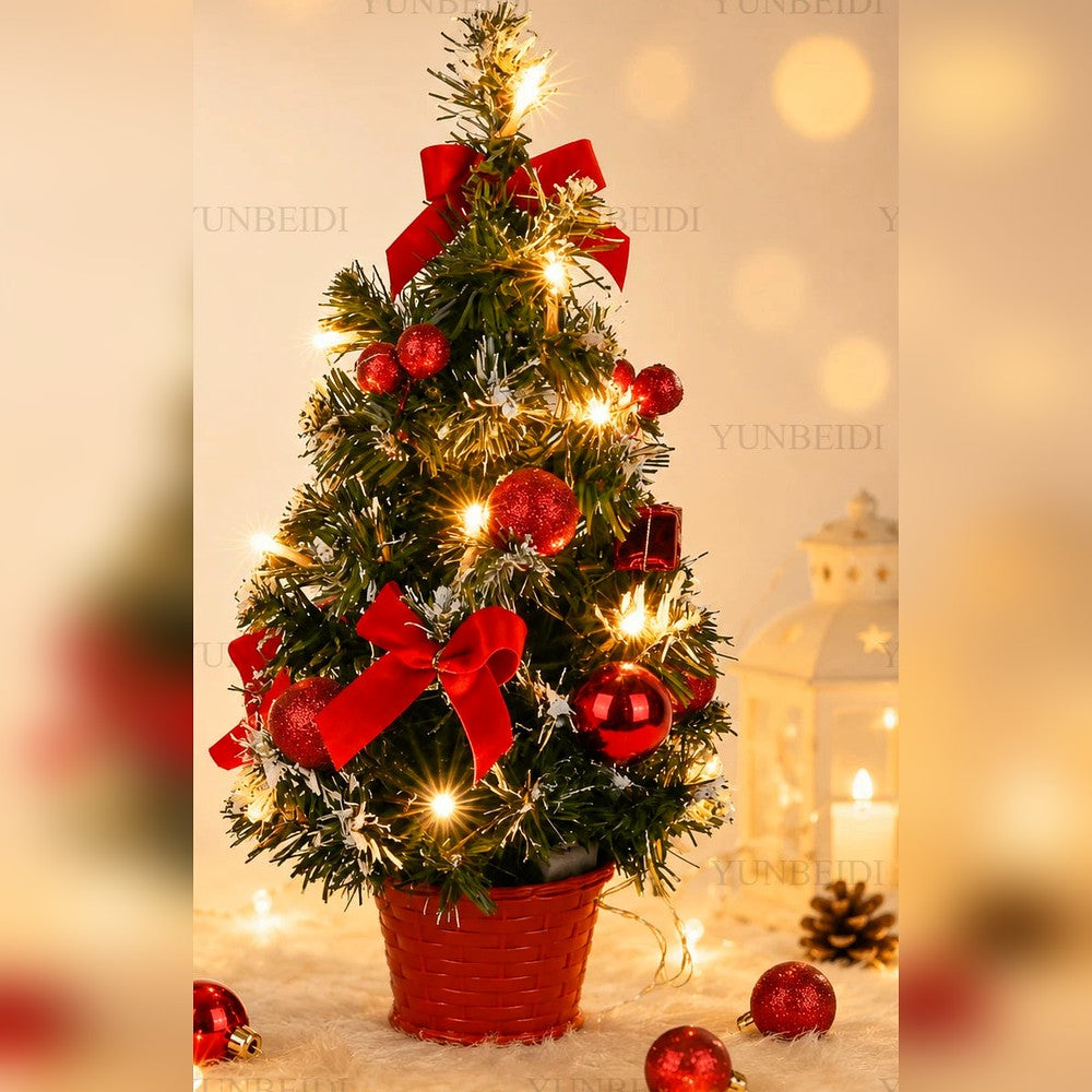 arvore de natal de mesa 40cm com luzes led