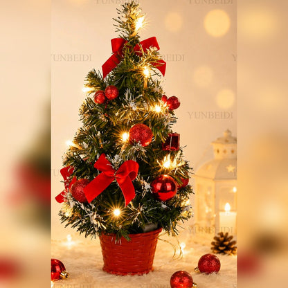 arvore de natal de mesa 40cm com luzes led