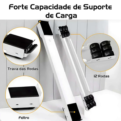 Base com Rodinhas Ajustável para Máquina de Lavar e Geladeira – imagem 3