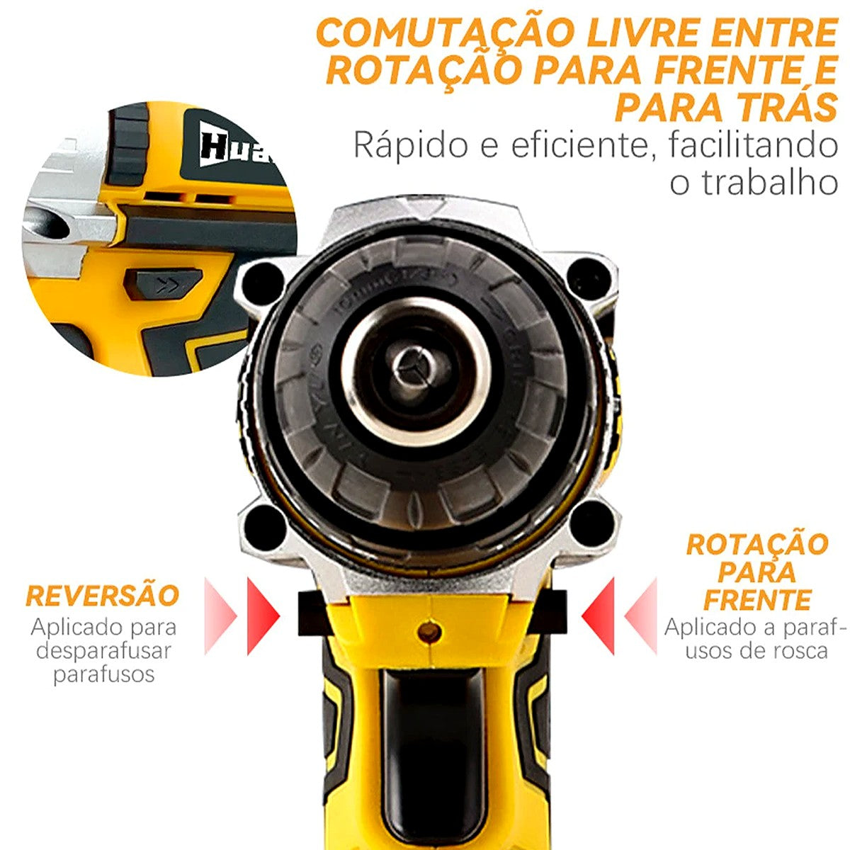 Kit Furadeira e Parafusadeira 26V com 2 Baterias, Maleta e 47 Acessórios – imagem 4