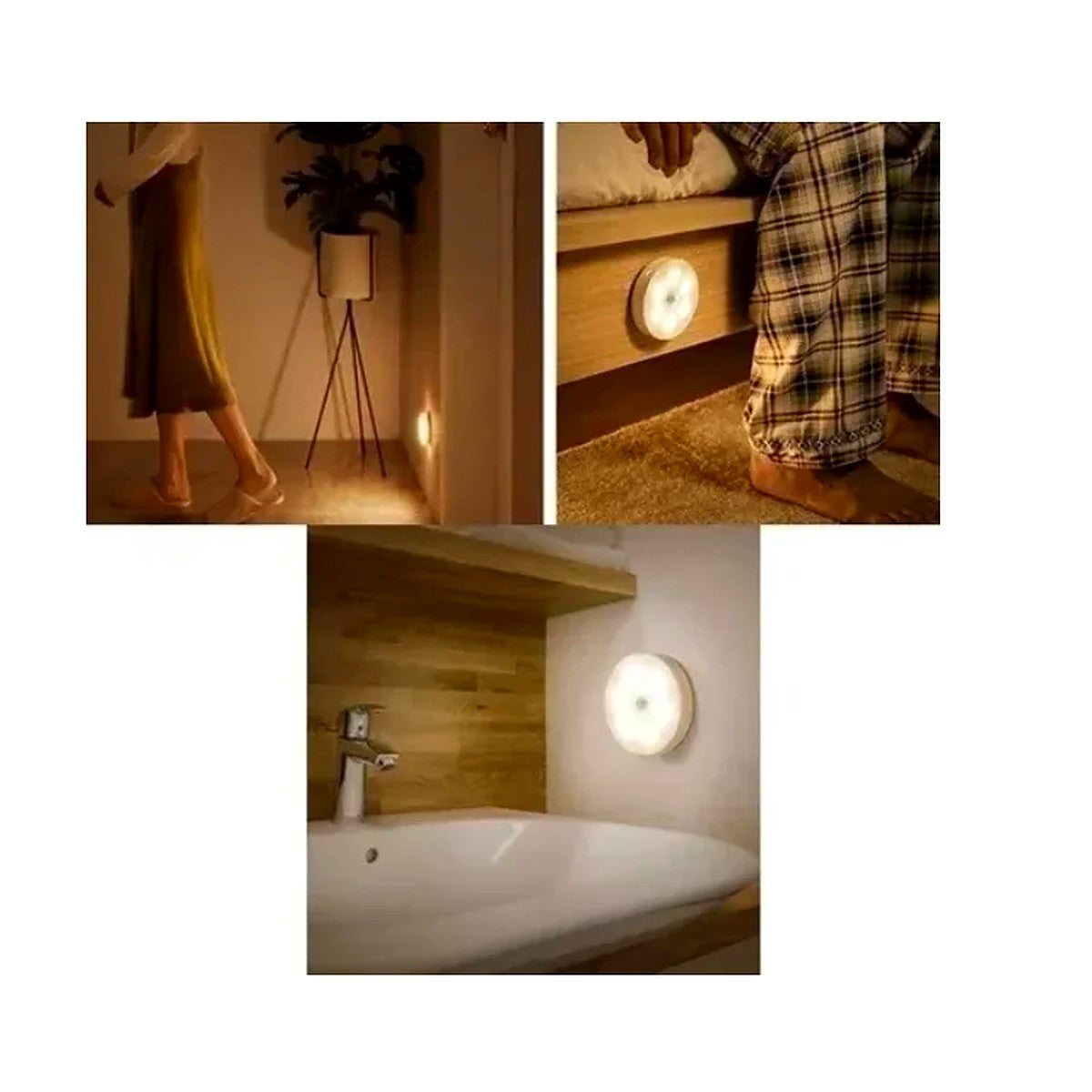 Luminária LED Sem Fio com Sensor de Movimento Recarregável USB – imagem 2