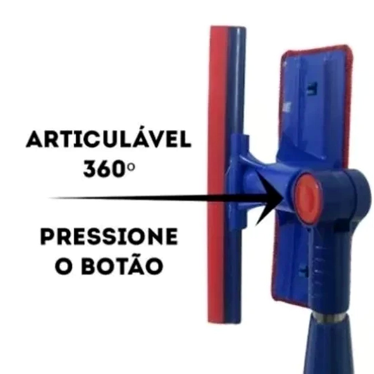 Mop Rodo Multiuso 2 em 1 com Esponja e Cabo Extensível Articulado – imagem 2