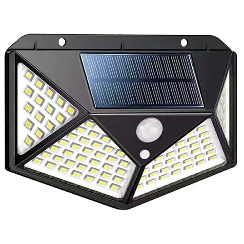 Luminária Solar 100 LEDs com Sensor de Presença à Prova d'Água