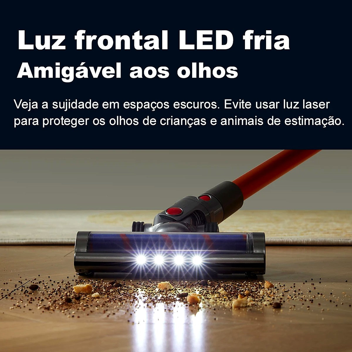 Aspirador de Pó Vertical Sem Fio ABIR VC205 27000Pa com Sensor de Poeira e 4 Bocais – imagem 4