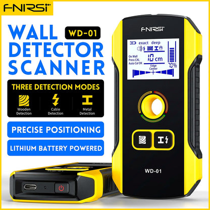 Detector de Parede FNIRSI WD-01 – Localiza Fios, Canos de Metal e Madeira – imagem 2