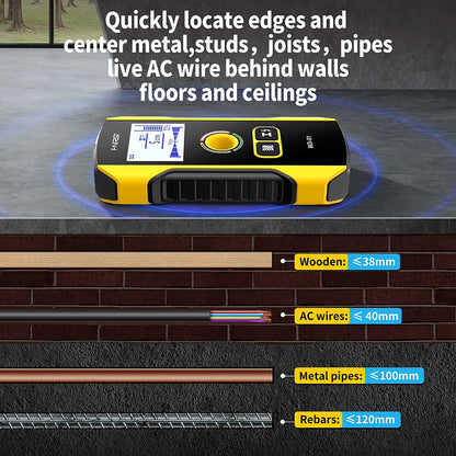 Detector de Parede FNIRSI WD-01 – Localiza Fios, Canos de Metal e Madeira – imagem 3